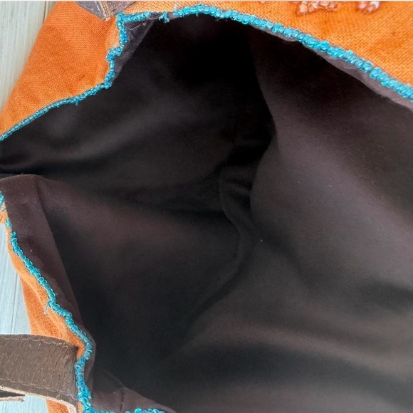 Jamin Puech Boho Shoulder Bag in Orange and Blue Beaded & Embroidered - Picture 7 of 7